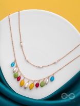 Candy Crushing Carnival - Cute Layered Neckpiece With Anti-Tarnish Coating (Multicolor)