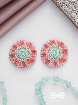 PRIYASHA - THE BELOVED DESIRE - PEARLS AND BEADS EMBROIDERED EARRINGS