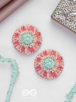 PRIYASHA - THE BELOVED DESIRE - PEARLS AND BEADS EMBROIDERED EARRINGS