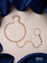 THE GLAMOURISED GOLDEN HANDS - HAND HARNESS BRACELET