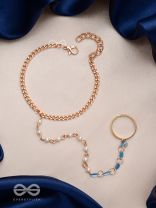 THE GLAMOURISED GOLDEN HANDS - HAND HARNESS BRACELET