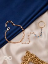 THE GLAMOURISED GOLDEN HANDS - HAND HARNESS BRACELET