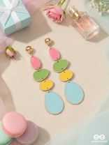 THE CANDY-COATED - CASUAL DROP EARRINGS (MULTICOLOR)