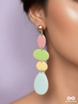 THE CANDY-COATED - CASUAL DROP EARRINGS (MULTICOLOR)