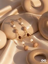 THE HAZELNUT HUES - CASUAL DROP EARRINGS