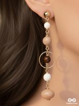THE HAZELNUT HUES - CASUAL DROP EARRINGS