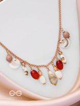 The Scarlet Waves - Statement Golden Neckpiece With Anti-Tarnish Coating 