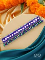 EDHAS - THE LUMINOUS RADIANCE - MIRROR, GLASS BEADS AND CUTDANA EMBROIDED NECKLACE