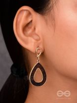 HELLO BREW-TIFUL! - GOLDEN AND BROWN DROP EARRINGS