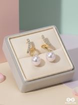 PEARL'N SWIRL - GOLDEN SPARKLING STUDS