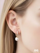 PEARL'N SWIRL - GOLDEN SPARKLING STUDS
