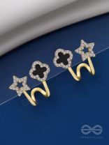 MAKE A WISH - STUD EARRINGS (BLACK)