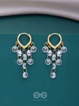 A LUSTRE OF RAIN - GOLDEN DROP EARRINGS