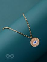 AN EYE FOR AN EYE - GOLDEN CASUAL NECKPIECE