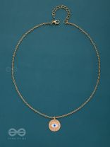 AN EYE FOR AN EYE - GOLDEN CASUAL NECKPIECE