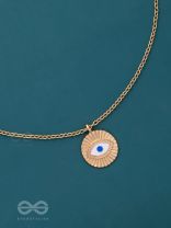 AN EYE FOR AN EYE - GOLDEN CASUAL NECKPIECE