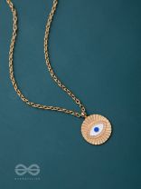 AN EYE FOR AN EYE - GOLDEN CASUAL NECKPIECE