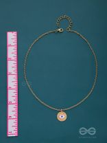 AN EYE FOR AN EYE - GOLDEN CASUAL NECKPIECE