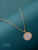 AN EYE FOR AN EYE - GOLDEN CASUAL NECKPIECE