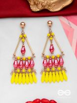 FLAMING DESIRES - STATEMENT DROP EARRINGS