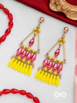 FLAMING DESIRES - STATEMENT DROP EARRINGS