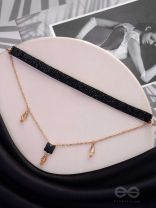 Magic In Darkness - Statement Choker Neckpiece With Anti-Tarnish Coating 