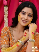 AYUDHA - THE IVORY SHINE - PEARLS AND BEADS EMBROIDERED BANGLES (SET OF 2)