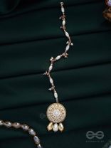 AATIPIYA - A SUNNY PARADISE - PEARLS AND GLASS BEADS EMBROIDERED MAANGTIKA