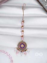 ATIKOPA - THE FEELING OF CALMNESS - BEADS, CUTDANA AND GLASS DROP EMBROIDERED MAANGTIKA