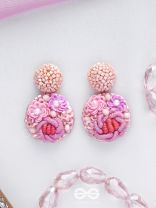 Pushpayita - Adorned With Flowers - Sequins, Cutdana, Resham And Beads Hand Embroidered Earrings