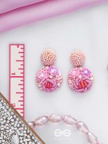 Pushpayita - Adorned With Flowers - Sequins, Cutdana, Resham And Beads Hand Embroidered Earrings
