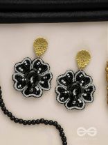 AABHAT - IN FULL BLOOM - SEQUINS AND BEADS EMBROIDERED EARRINGS