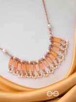 The Sunset Hues - Elegant Statement Neckpiece With Anti-Tarnish Coating 