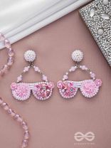Upanetram - The Beautiful Spectacles - Sequins, Pearls And Beads Hand Embroidered Earrings