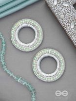 Shuddhaami - The Pure Desire - Beads And Cutdana Hand Embroidered Earrings