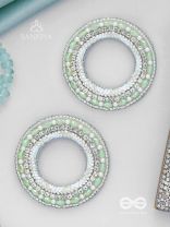 Shuddhaami - The Pure Desire - Beads And Cutdana Hand Embroidered Earrings