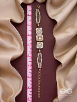 THE GLEAMING ORBITS - GOLDEN EMBELLISHED BRACELET