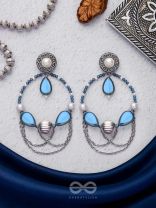 Ocean's Dreamland - Oxidised Beaded Earrings