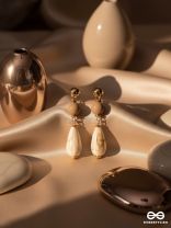 THE COASTAL DUNES - GOLDEN EMBELLISHED EARRINGS