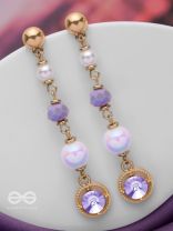 THE CELESTIAL SPINS - GOLDEN EMBELLISHED EARRINGS