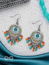 Tropical Tease - Enamelled Oxidised Earrings