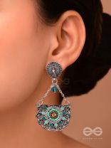 Enchanted Mandalas - Oxidised Beaded Earrings