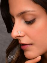 THE BUTTERFLY BLESSING - GOLDEN CZ NOSERING (NON-PIERCING)