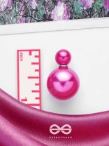 GIGGLES & GLITTERS - PINK PEARLS STUD EARRINGS