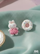 DONUT DARLINGS - MISMATCHED ACRYLIC STUD EARRINGS