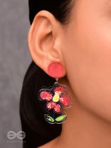 THE DOODLE DAISY - MULTICOLOR ACRYLIC EARRINGS