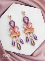 The Radiant Cascade - Golden Embellished Earrings