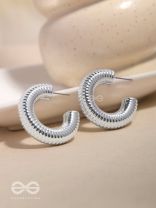 Sunlit Harmony - Statement Silver Earrings