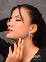 Sunlit Harmony - Statement Silver Earrings