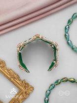 Savitra - The Spring Flowers - Stones And Beads Hand Embroidered Bangle 